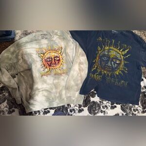 1 Oversized Sublime Sweatshirt, & 1 Oversized Sublime shirt